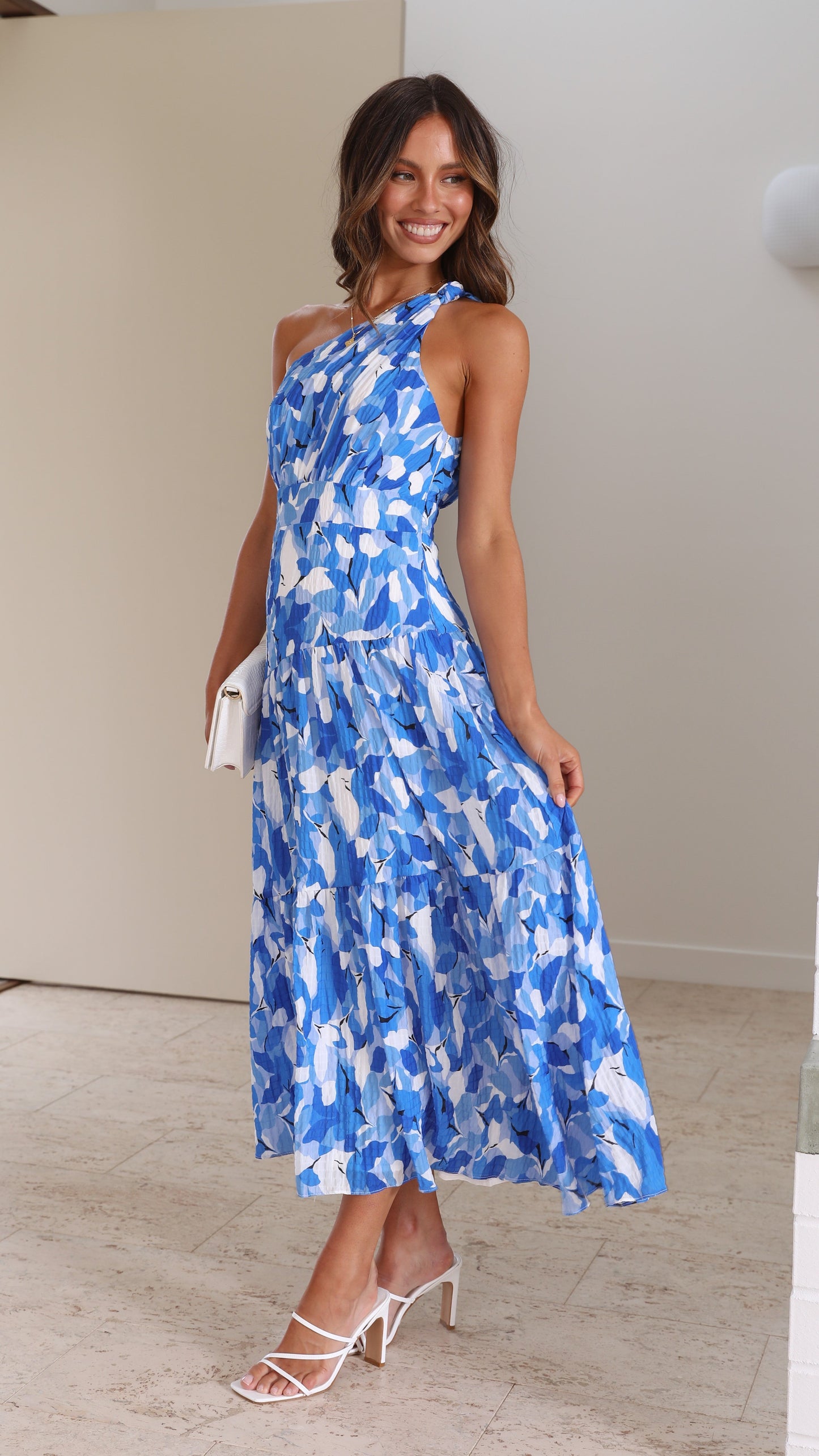 Susan Maxi Dress - Blue Floral