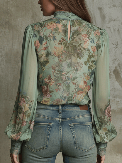 Romantic Sheer Boho Blouse