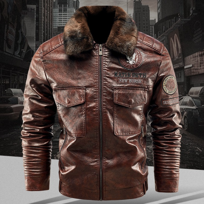 EQUINOX BOMBER LEATHER JACKET