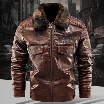 EQUINOX BOMBER LEATHER JACKET