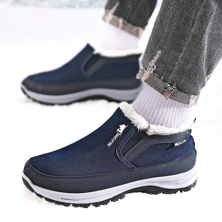Men's Outdoor Slip-on Warm Boots - Slip-resistant, Puncture-resistant - Arch Support, Wide Toe