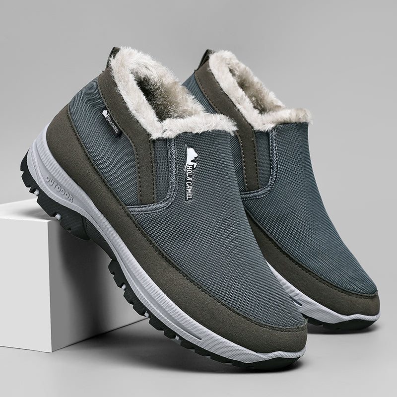 Men's Outdoor Slip-on Warm Boots - Slip-resistant, Puncture-resistant - Arch Support, Wide Toe