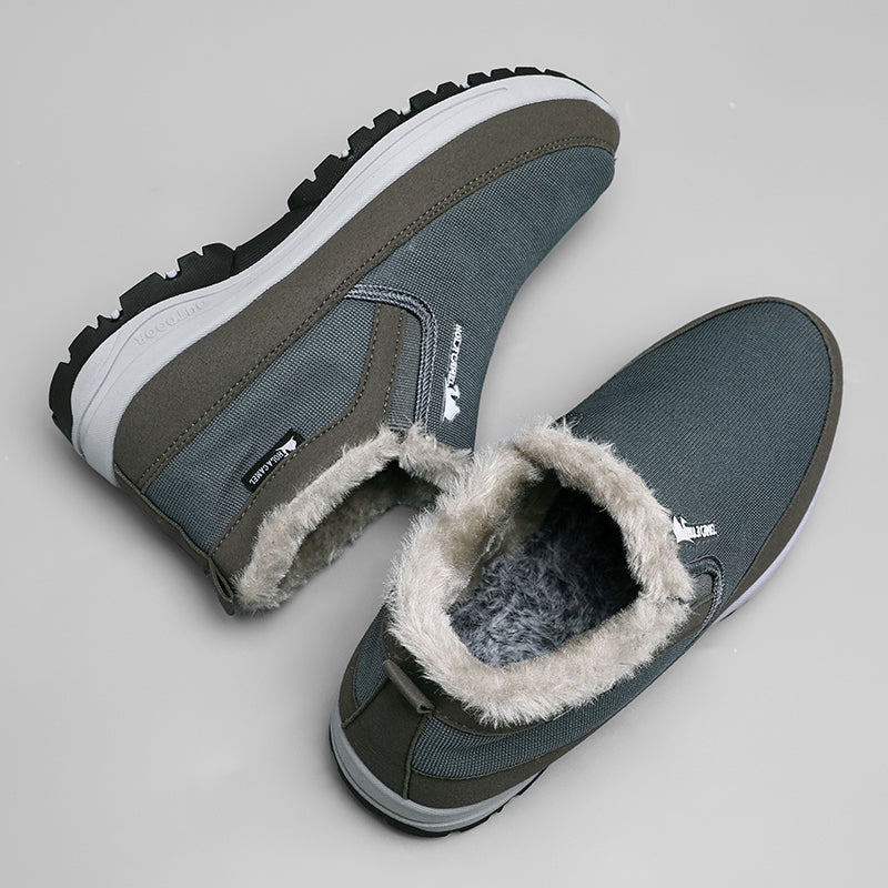 Men's Outdoor Slip-on Warm Boots - Slip-resistant, Puncture-resistant - Arch Support, Wide Toe