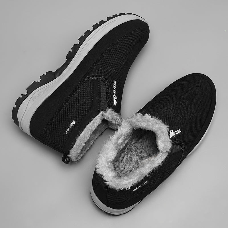 Men's Outdoor Slip-on Warm Boots - Slip-resistant, Puncture-resistant - Arch Support, Wide Toe