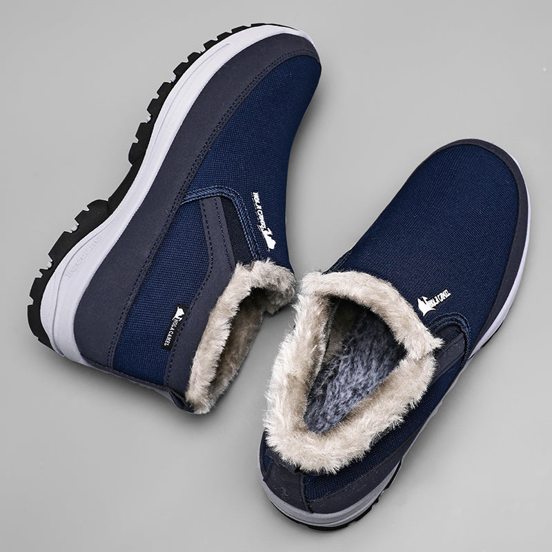 Men's Outdoor Slip-on Warm Boots - Slip-resistant, Puncture-resistant - Arch Support, Wide Toe