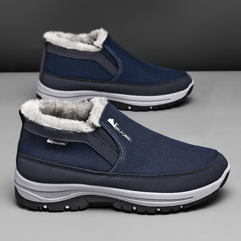 Men's Outdoor Slip-on Warm Boots - Slip-resistant, Puncture-resistant - Arch Support, Wide Toe