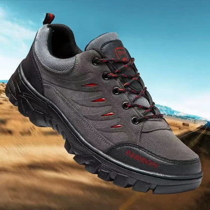 Men’s Outdoor Hiking Boots - Waterproof, Slip-Resistant, Puncture-Proof, Wide Toe Box, Reinforced Toe Protection – Ideal for Hiking, Mountaineering, and Outdoor Adventures