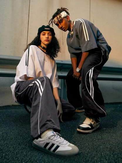 Striped Tech Joggers