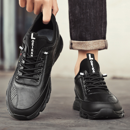 Men's Casual Fashion Orthopedic Hiking Shoes – Anti-Puncture, Anti-Collision, Non-Slip Arch Support  Leather Outdoor Sports Shoes for All-Terrain Performance