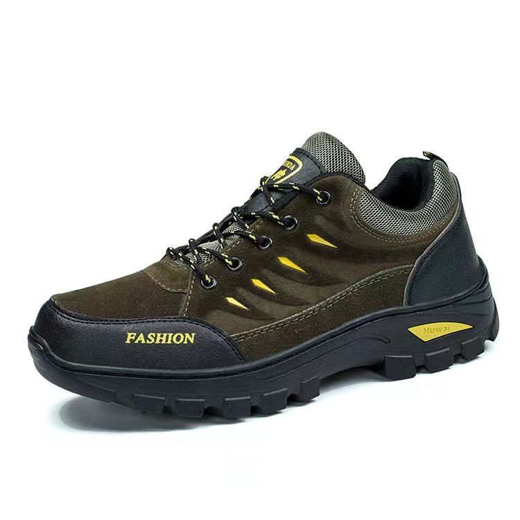 Men’s Outdoor Hiking Boots - Waterproof, Slip-Resistant, Puncture-Proof, Wide Toe Box, Reinforced Toe Protection – Ideal for Hiking, Mountaineering, and Outdoor Adventures