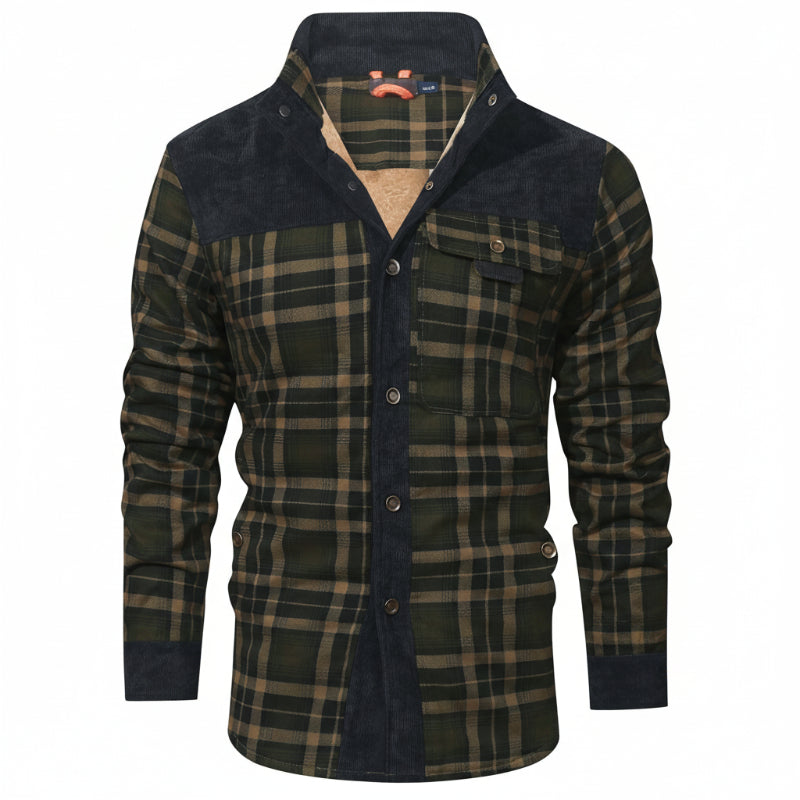 BENWOOD | PLAID LINED SHIRT JACKET