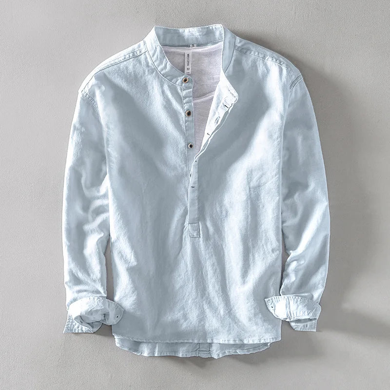 Arvero Linen Mandarin Shirt
