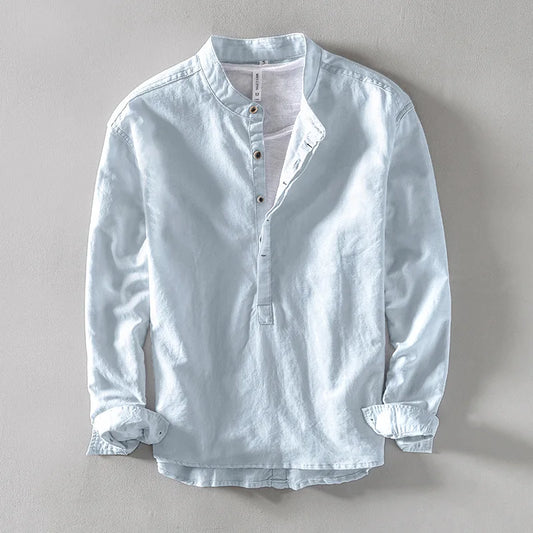 Arvero Linen Mandarin Shirt
