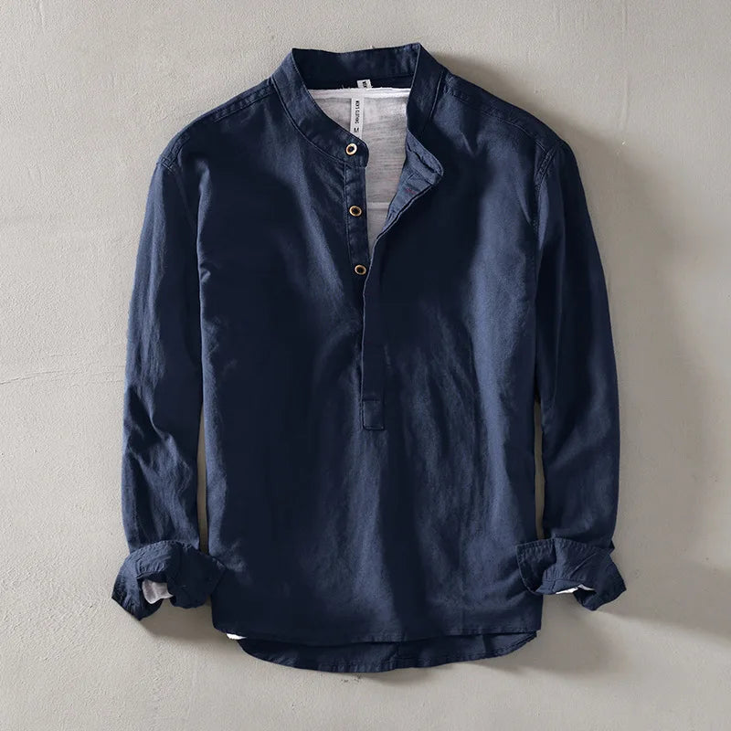 Arvero Linen Mandarin Shirt