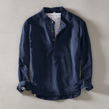 Arvero Linen Mandarin Shirt