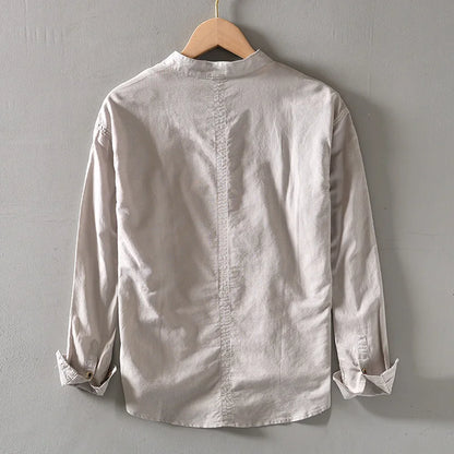Arvero Linen Mandarin Shirt