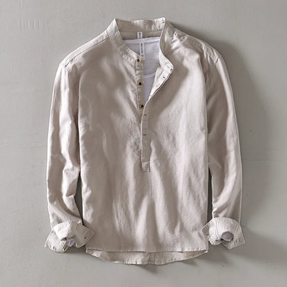 Arvero Linen Mandarin Shirt