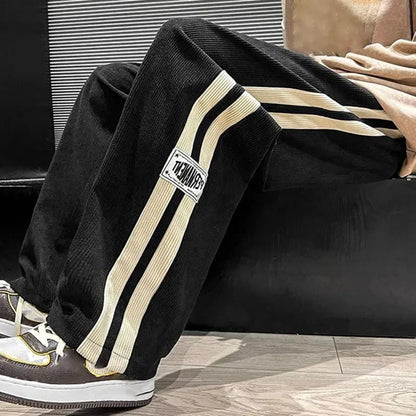 Wide-Leg Corduroy Pants