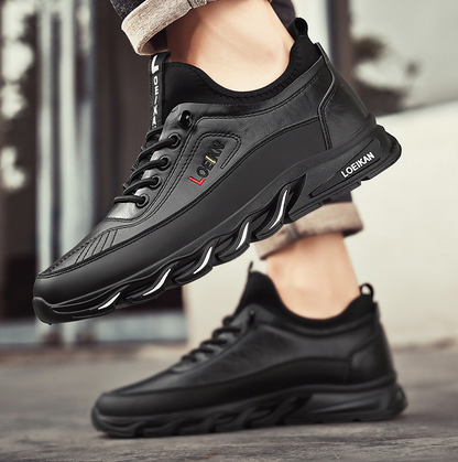 Men's Casual Fashion Orthopedic Hiking Shoes – Anti-Puncture, Anti-Collision, Non-Slip Arch Support  Leather Outdoor Sports Shoes for All-Terrain Performance