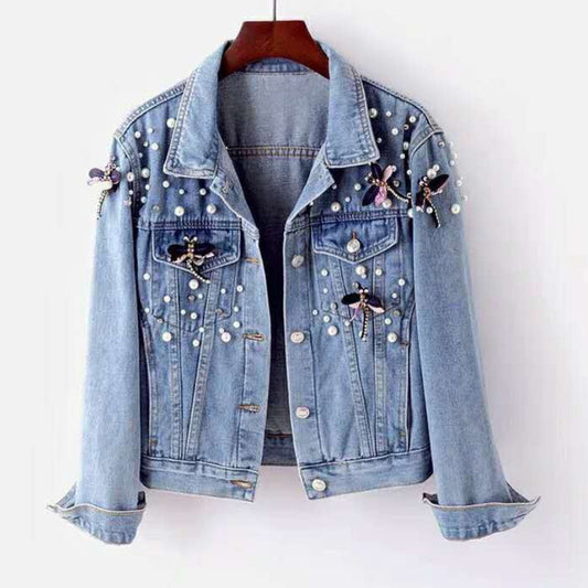 SCARLETT FLORAL DENIM JACKET