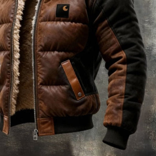 BRANFORD | SHEARLING-LINED LEATHER JACKET