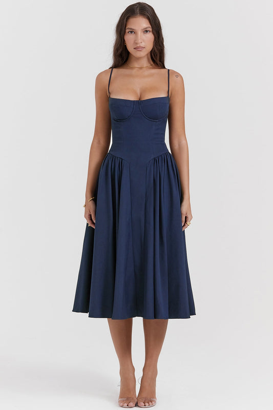 Celine Corset Midi Dress