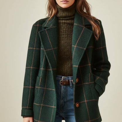 VALERIA HERITAGE PLAID COAT