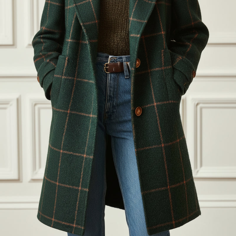 VALERIA HERITAGE PLAID COAT